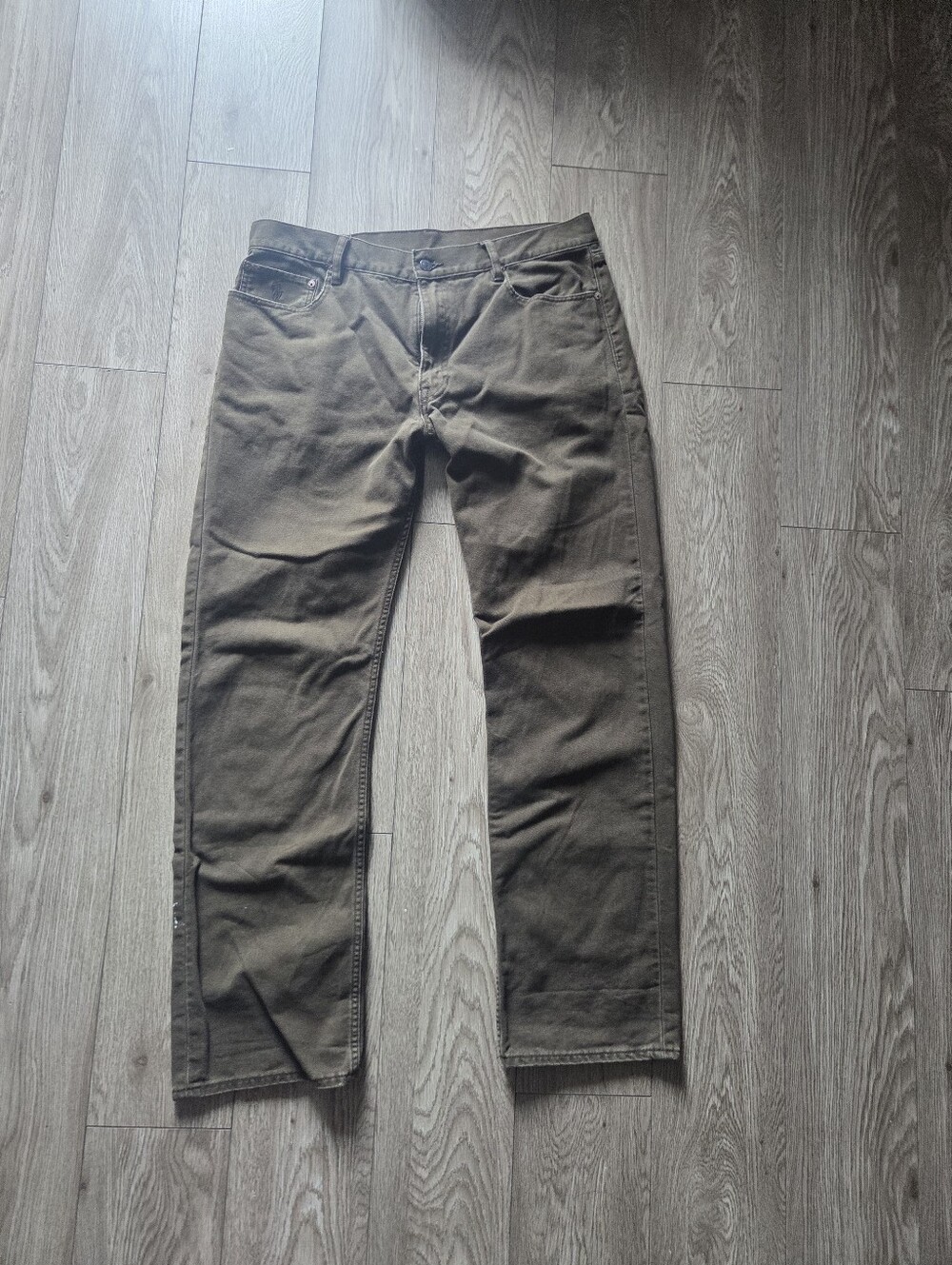 Men's Olive Green Straight-Leg Jeans Polo Ralph Lauren